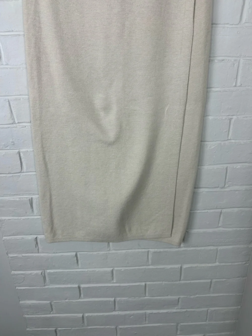 Banana Republic Cream Knit Faux Wrap Skirt Size XS Tall